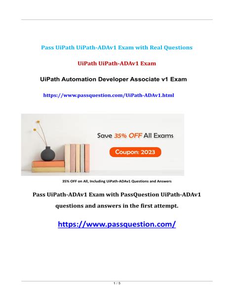 UiPath-ADAv1 Exam