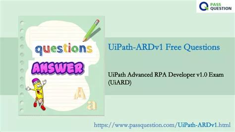 UiPath-ARDv1 Examsfragen