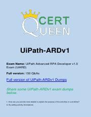 UiPath-ARDv1 Testking.pdf