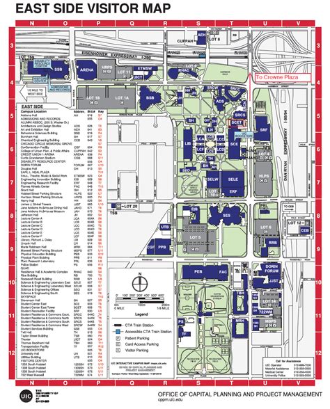 Campus Map You can access the Campus Map here. East Side Parking Garages and Lots West Side Parking Garages and Lots. 