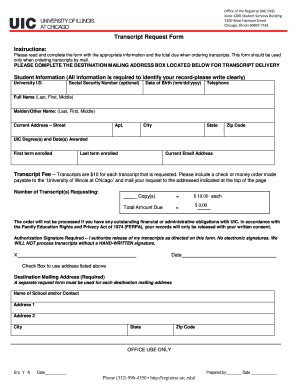 Current Students, Alumni and Former Students: Order Here. Note: The e-Transcript is not an option for alumni who completed any coursework before Autumn 1981 or Barat alumni. DePaul University has retained Parchment to accept transcript orders over the internet. If you have any questions or issues regarding your order please contact Parchment .... 