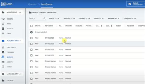 Uipath queue item reference.  As for setting the priority and due date: Priority: Prior...