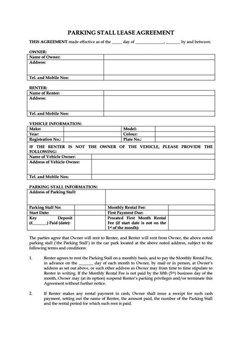 Uk Tenancy Agreement Template