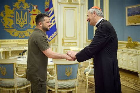 Ukraine's Zelenskyy discusses peace moves with Papal envoy