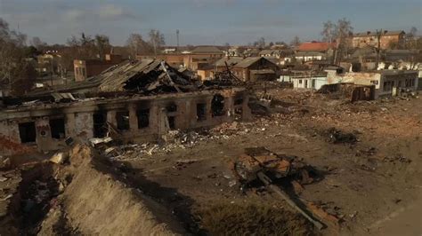 Ukraine war: Drone captures destroyed Russian army vehicles ... - Sky News