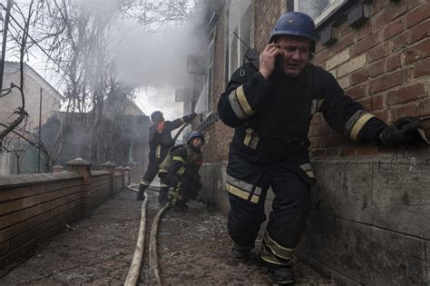 Ukrainian firefighters on risky mission to save lives, homes
