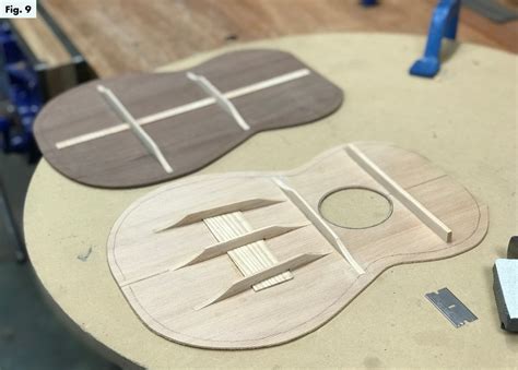 Ukulele construction.  Laying out the bracing pattern.  Learn how to make a high qu...