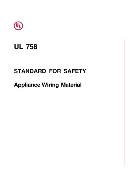 Ul 758 flammability.  Due to formatting differences resulting from the...
