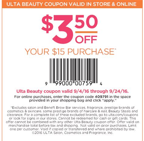 Ulta Printable Coupons
