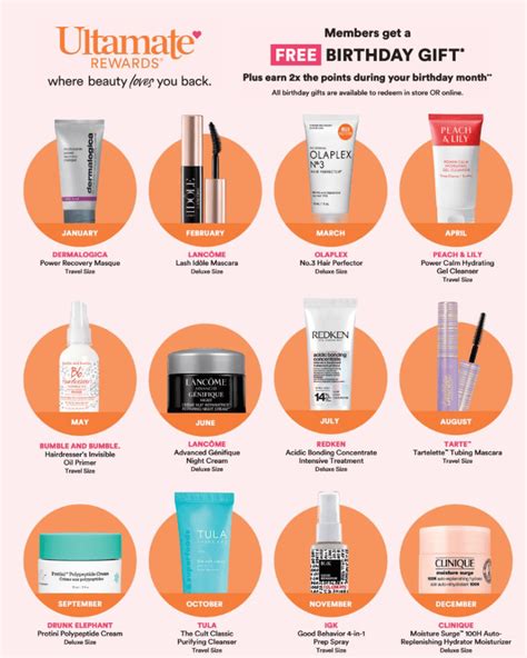 7-piece gift: June 7 – 12, 2023: Macy’s: $75: 6-piece gift: June 4 – June 12, 2023: Clinique.co.uk (UK) ... Ulta and Sephora, as well as outlet mall high end ...