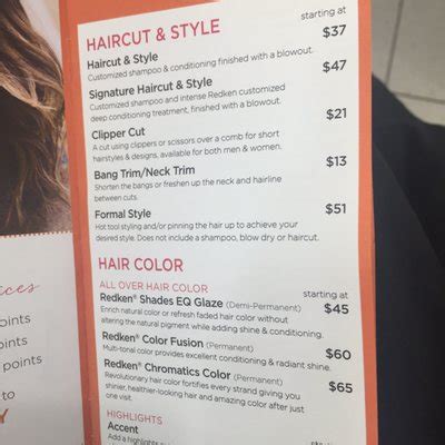 Ulta haircut prices. Feb 21, 2024 · For Ulta’s Signature haircut and styling, prices start at $46. The procedure is the same as the regular haircut and styling but Redken is used to deep condition your hair to give it strength, moisture, control, color protection, softness or a combination of these five. 