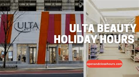 Notice that Ulta Sunday hours and Saturday hours are slightly different from the rest of the week as customers usually stay at home or shop online during the …. 