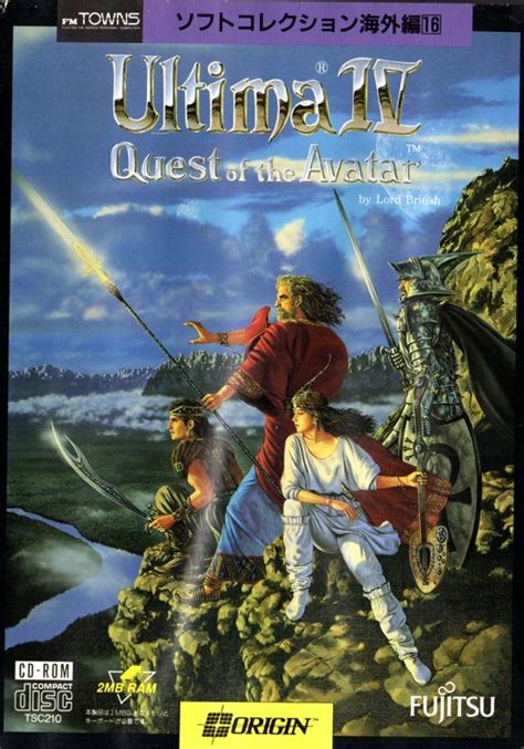 Ultima IV Quest Of The Avatar Big Box PC Game C64 1985 Origin