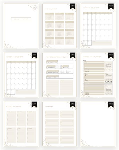 Ultimate Blog Planner Free Printable Designer Blogs