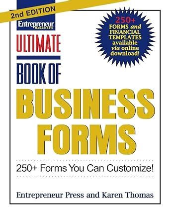 Ultimate Book of Business Forms 250 Forms You Can Customize