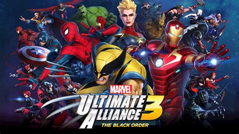Ultimate alliance 3. Assemble your ultimate team of Marvel Super Heroes from a huge cast including the Avengers, the Guardians of the Galaxy, the X-Men, and more! Team up with friends to prevent galactic devastation at the hands of the mad cosmic tyrant Thanos and his ruthless warmasters, The Black Order. 