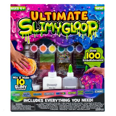 SLIMYGLOOP brand slime is an innovative line of DIY, all-in-one slime kits that give kids a fun, hands-on experience they can create on their own. From Unicorn SLIMYGLOOP to Galaxy SLIMYGLOOP, trends found in social media are incorporated to inspire creativity and appeal to a variety of interests. . 