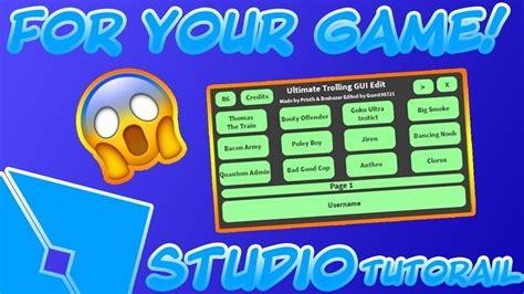 Ultimate trolling gui code.  So why not showcase it again but better. 73K subscriber...