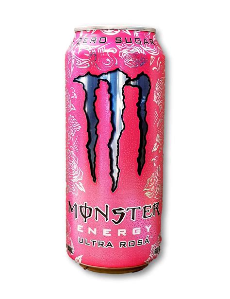 Ultra rosa monster. Ultra Rosá is a whole new experience. Crafted with a light and easy drinking flavor that’s also crisp and complex with a floral finish. There’s no better way to describe the taste than- it tastes like Ultra Rosá! Product Of Canada. 470ML - Can. Ingredients: Monster Energy Blend: Taurine, L-Carnitine, Caffeine, Inositol. 