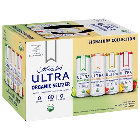 Ultra seltzer. Michelob Ultra® Cucumber Lime Organic Seltzer. 4.3 2 Reviews. Hard Seltzer / 4 % ABV / Missouri, United States. Product details. Category. Hard Seltzer. Region. Missouri, … 