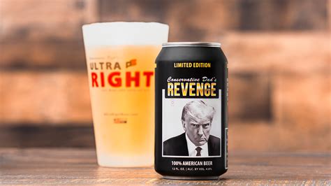 Ultra-right beer. Ultra Right Beer, a brand launchedas an alternative to Bud Light, has achieved record-breaking sales with a special edition can featuring former President Donald Trump’s mug shot. The limited ... 