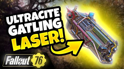 Ultracite gatling laser. Be the first to review “3* Two Shot ULTRACITE GATLING LASER 25% Faster Fire Rate [+50 DR] Fallout 76 (PC)” Cancel reply. You must be logged in to post a review. Featured Products. Fallout 76 PC Bloodied HOLY FIRE Weapon Speed + Durable. 0 out of 5 $ 40.00. Fallout 76 PC Vampire's PLASMA PISTOL VATS Crit + 25V. 