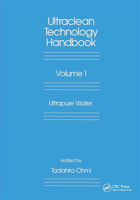 Ultraclean technology handbook ultrapure water vol 1. - Vw touran manual center consol entfernen.