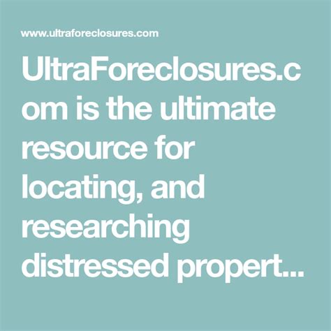 Ultraforeclosures. Things To Know About Ultraforeclosures. 