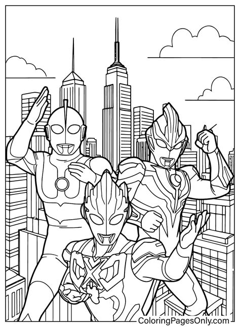 Ultraman Coloring Pages Coloring Home