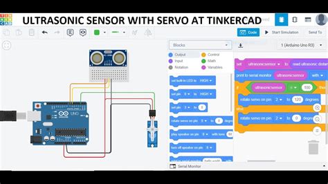 Ultrasonic sensor code.  Details the libraries you need, example code and circu...
