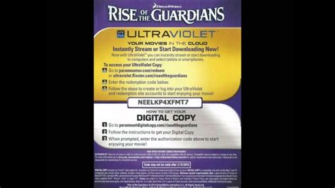 Ultraviolet digital copy redeem. Enter Code. Digital codes are authorized for redemption only by an individual who obtains the code in an original combination package (a package that includes both a disc and a digital code), or by a family member of that individual. Digital codes are not authorized for redemption if sold separately. By redeeming one of these codes, you are ... 