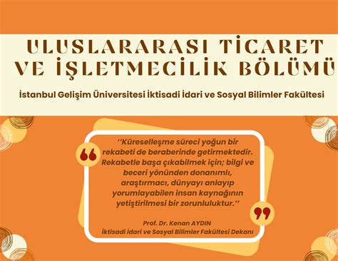 Uluslararası Ticaret ve İşletmecilik (İktisadi, İdari ve Sosyal Bilimler Fakültesi) EA.