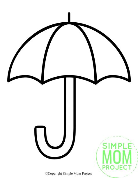 Umbrella Template Craft