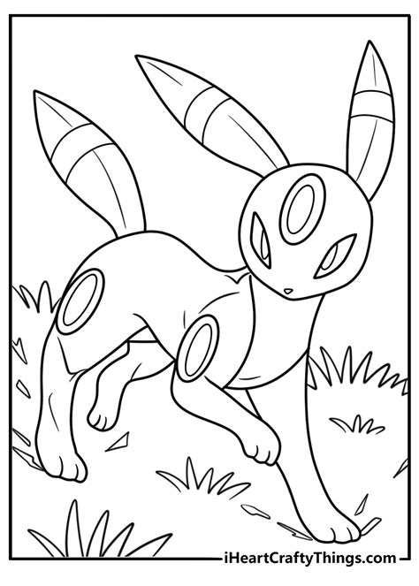 Umbreon Coloring Page