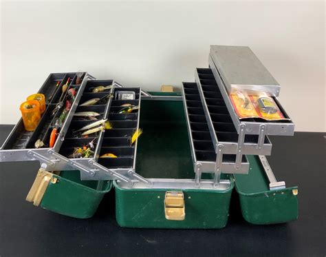 Vintage UMCO Model 203A Aluminum 3 Tier Tackle Box FULL Lures Tackle Spoons ABU. MeetandSell. (1746) 100% positive. Seller's other items. Contact seller. US $200.00. or Best Offer. No Interest if paid in …. 