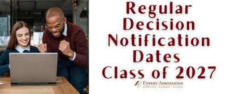 The Regular Decision process at Notre Dame is also non-binding. Three decisions are possible following the Regular Decision process: Admission to the University; Denial of Admission to the University; Waiting list; Students will receive their decision by late March and, if admitted, the admitted student should reply to the offer of admission .... 