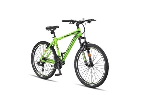 Umit Mirage 26 inch MTB 18" V-Brakes Neon Groen Blokker