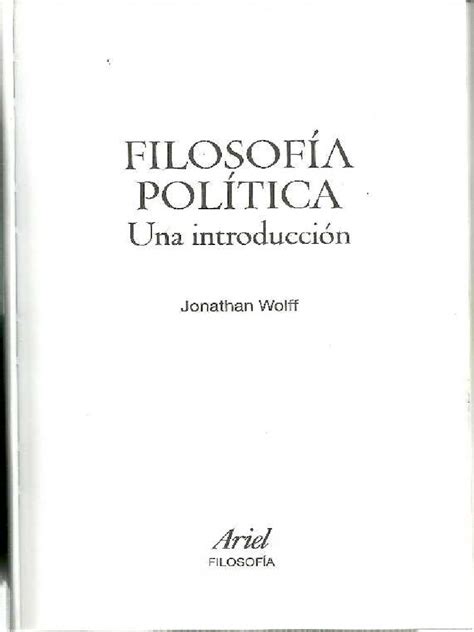 Un'introduzione alla filosofia politica jonathan wolff. - Manuale di servizio del refrigeratore 30rw.