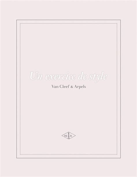 Un exercice de style: Van Cleef & Arpels