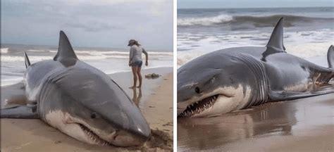 Un gran tiburón blanco de 680 kilos llamado “Breton” está actualmente nadando en la costa de Carolina del Norte