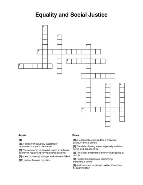 Un social justice group crossword. Things To Know About Un social justice group crossword. 