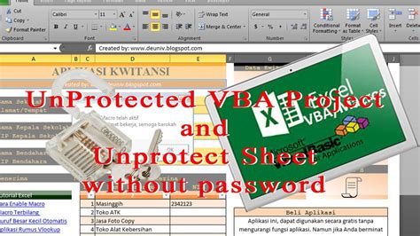 UnProtected VBA Project and Unprotect Sheet without password YouTube