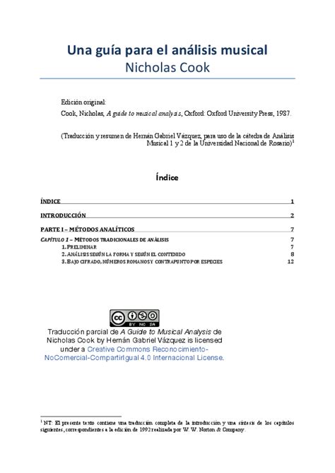 Una guía para el análisis musical de nicholas cook. - Manual for sigma controls basic compressor.