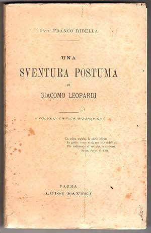 Una sventura postuma di giacomo leopardi. - Dear doosie eine liebesgeschichte in briefen. auch eine moglichkeit, sein englisch spielend aufzufrischen..