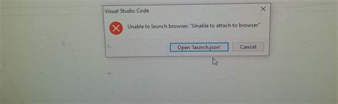 Unable to attach to browser visual studio code.  Navigate to the Debug ...