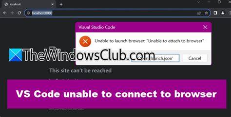 Unable to launch browser could not connect to debug target.  However, when I...