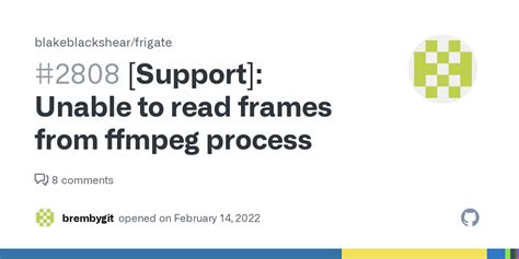 Unable to read frames from ffmpeg process