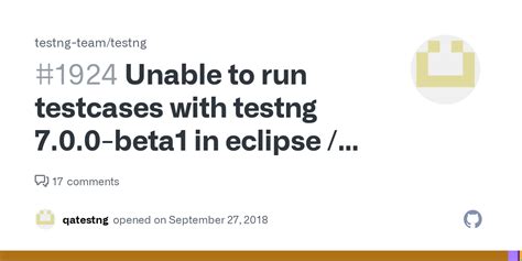 Unable to run testcases with testng 7.0.0-beta1 in eclipse ... - Github