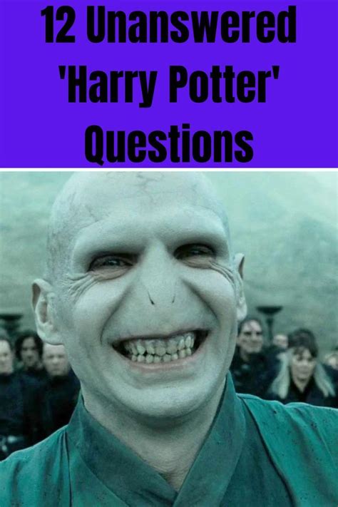Unanswered Questions In Harry Potter