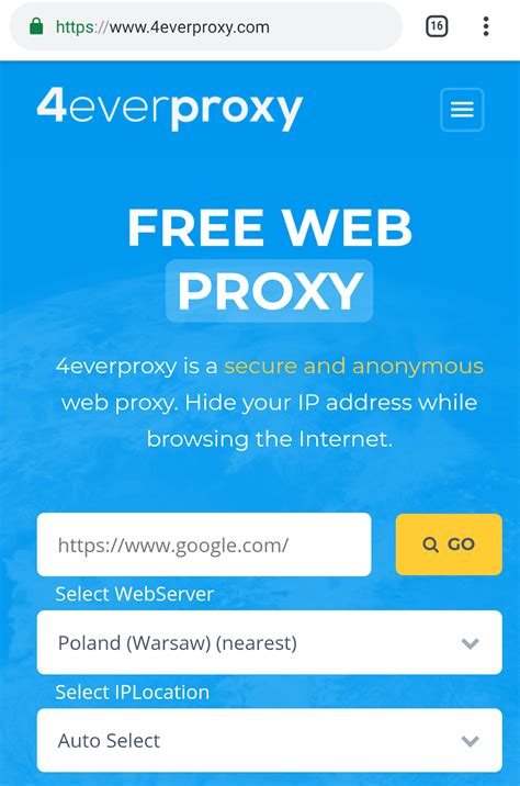 Unblock website proxy. Todo lo que necesitas es sólo un navegador web. Pruebe nuestro proxy de YouTube ahora mismo; ¡Es absolutamente gratis! CroxyProxy es un servicio de proxy web seguro de última generación. Úselo para acceder a sus sitios web y aplicaciones web favoritos: como proxy de Facebook o YouTube. Es gratis, ¡puedes probar este proxy en línea ahora ... 